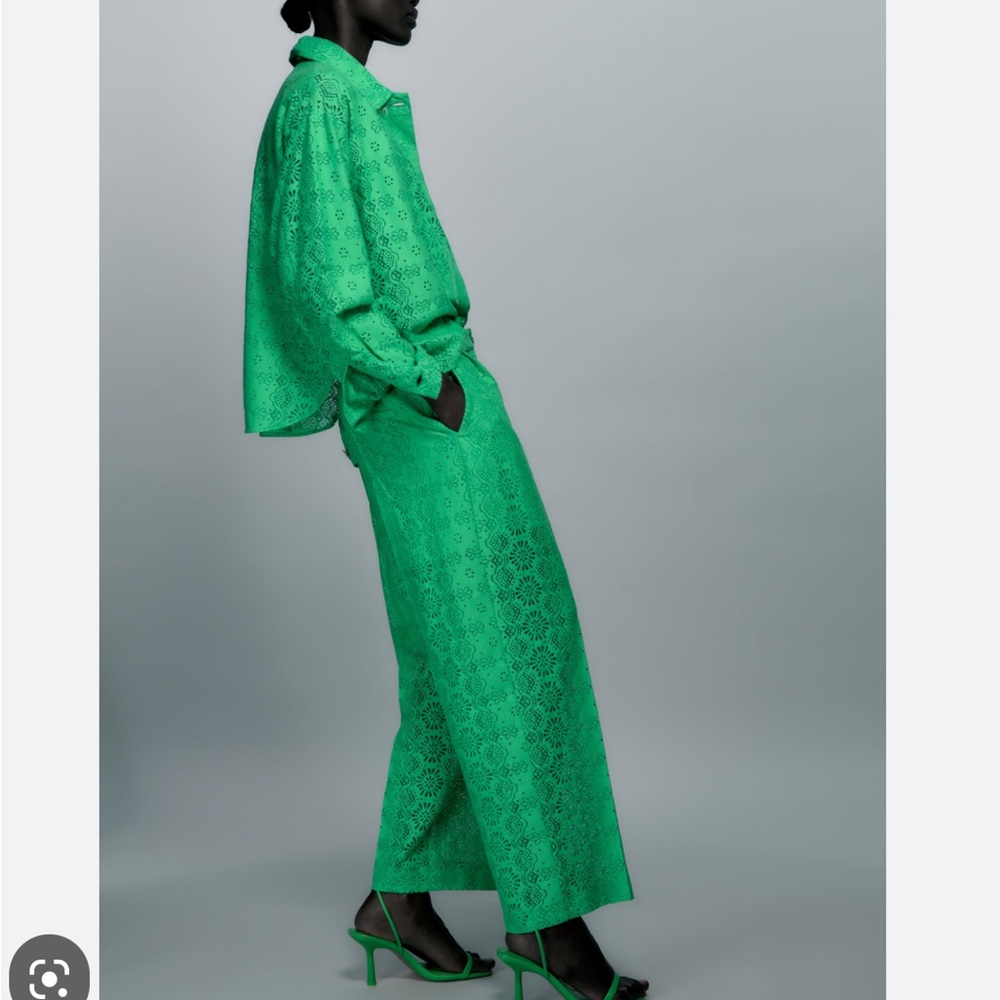 Zara cropped lace pants - Picture 4 of 5